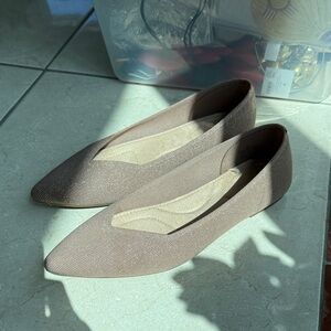 Old Navy - Cocoa Fawn Soft Knit Pointed Toe Ballet Flats size 11